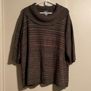 Cowl Neck Plus Sized Sweater